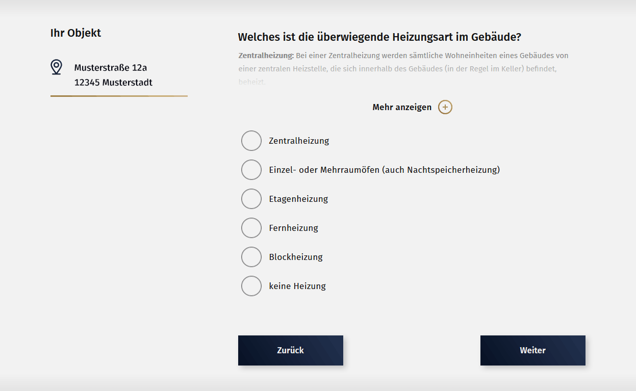 Dieses Bild zeigt einen Ausschnitt aus dem Test-Fragebogen zur GWZ 